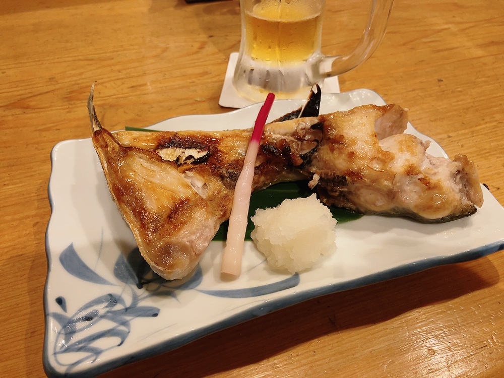 伊豆大島・寿司光のカマ焼き